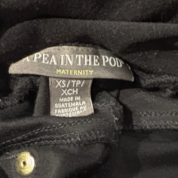 Pea in a Pod maternity leggings in black size XS for work back pockets - Picture 2 of 7